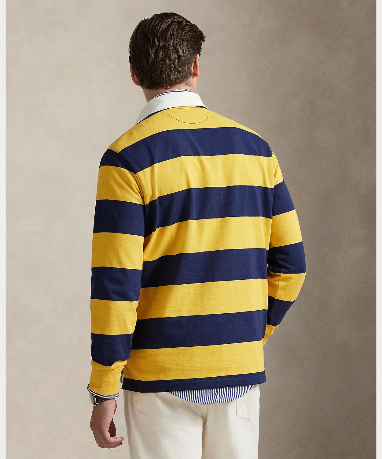 Рагби-рубашка Polo Bear Ralph Lauren классическая синяя — фото 4