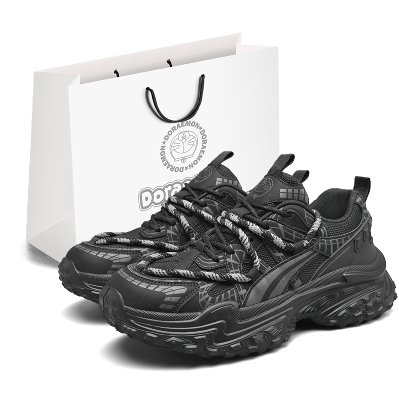 

Doraemon Дораэмон Низкие массивные кроссовки унисекс Jet Black, цвет Jet Black