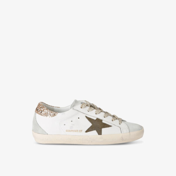 Эксклюзивные женские кожаные кроссовки Superstar3 с низким верхом Golden Goose, белый