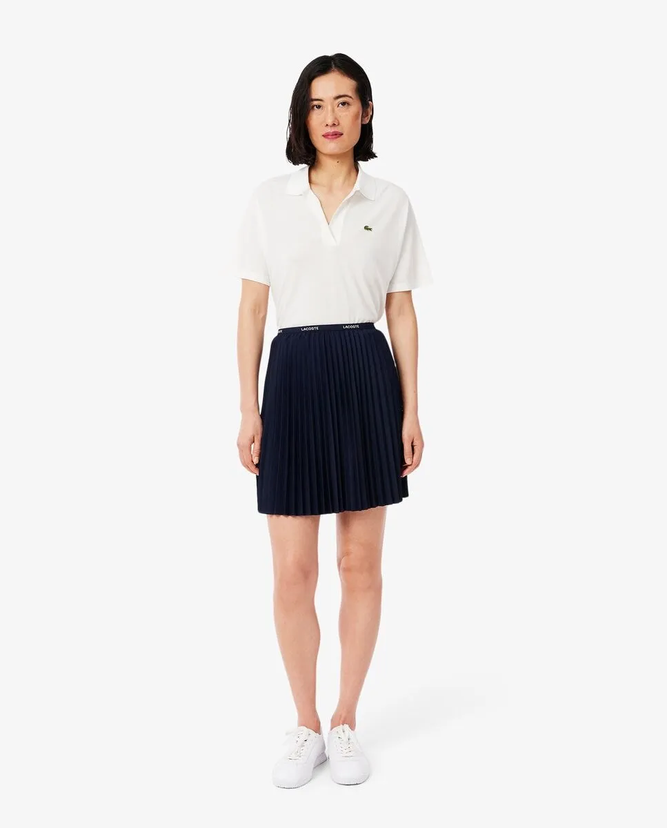 

Короткая плиссированная юбка Lacoste, тёмно-синий