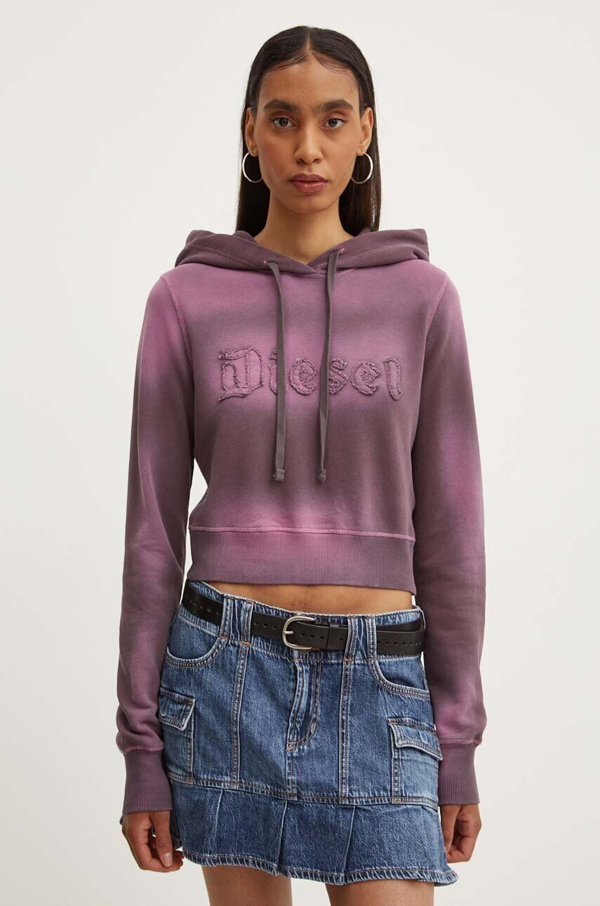 

Хлопковая толстовка F-SLIMMY-HOOD-P1 Diesel, фиолетовый
