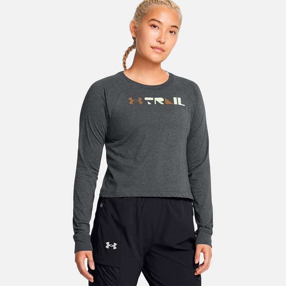 

Футболка Under Armour Trail Run Graphic long sleeve, серый