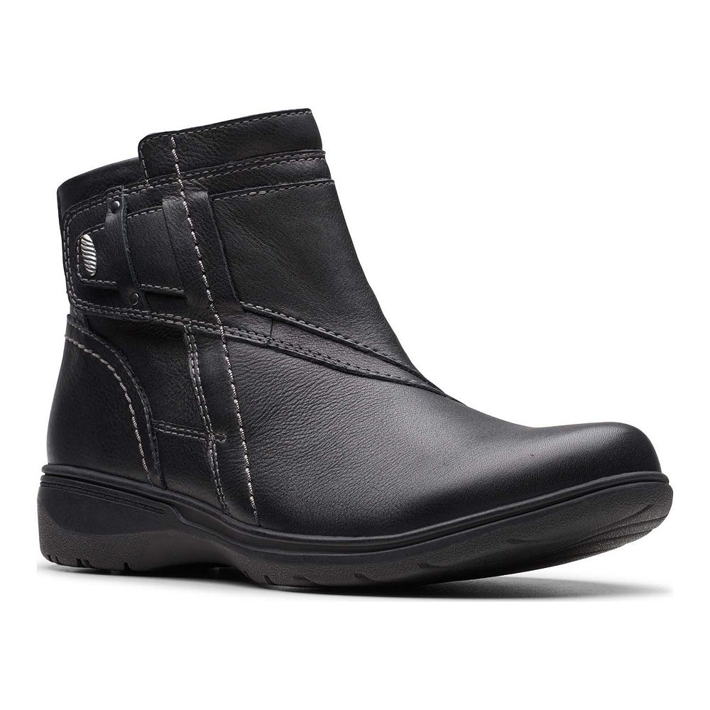 

Женские кожаные ботинки без застежки Clarks Carleigh Style, черный