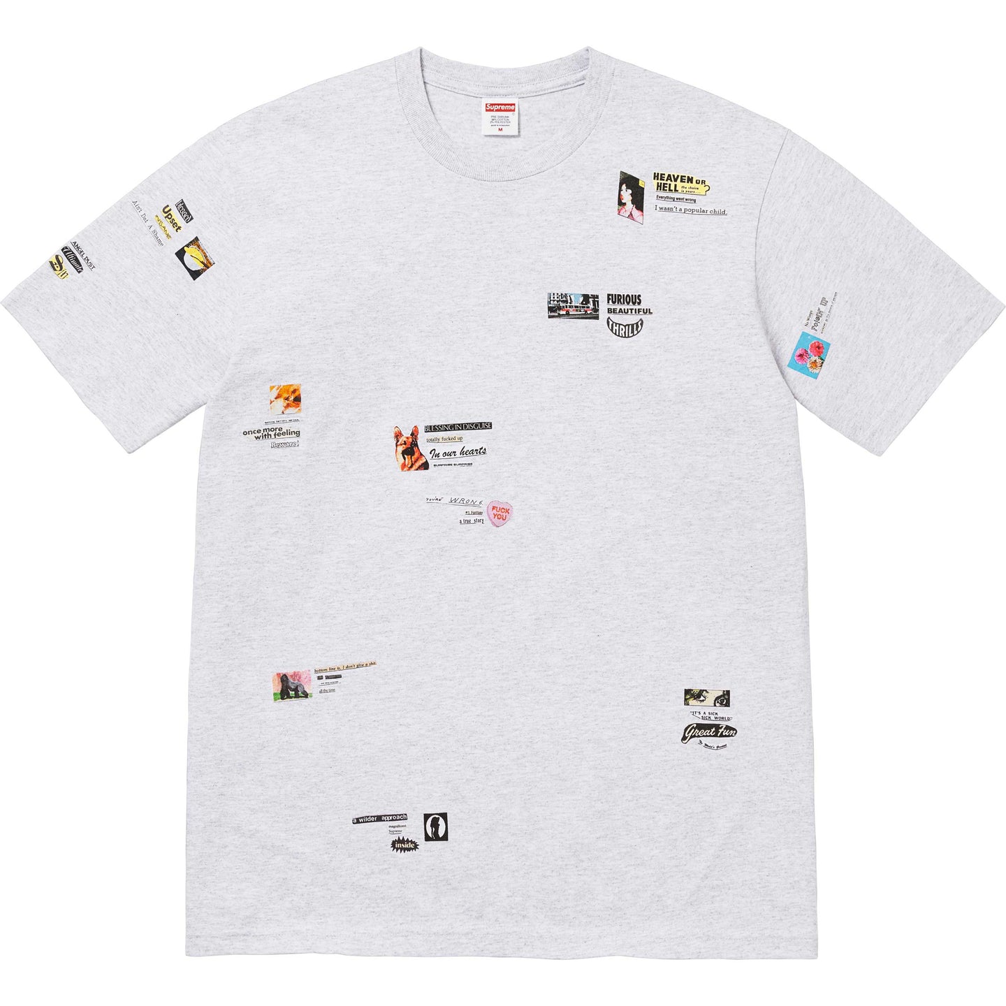 

Расстроенная футболка Supreme, черный