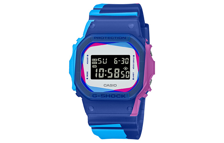 

Мужские часы G-SQUAD серии Black Watch DWE-5600PR-2PR CASIO