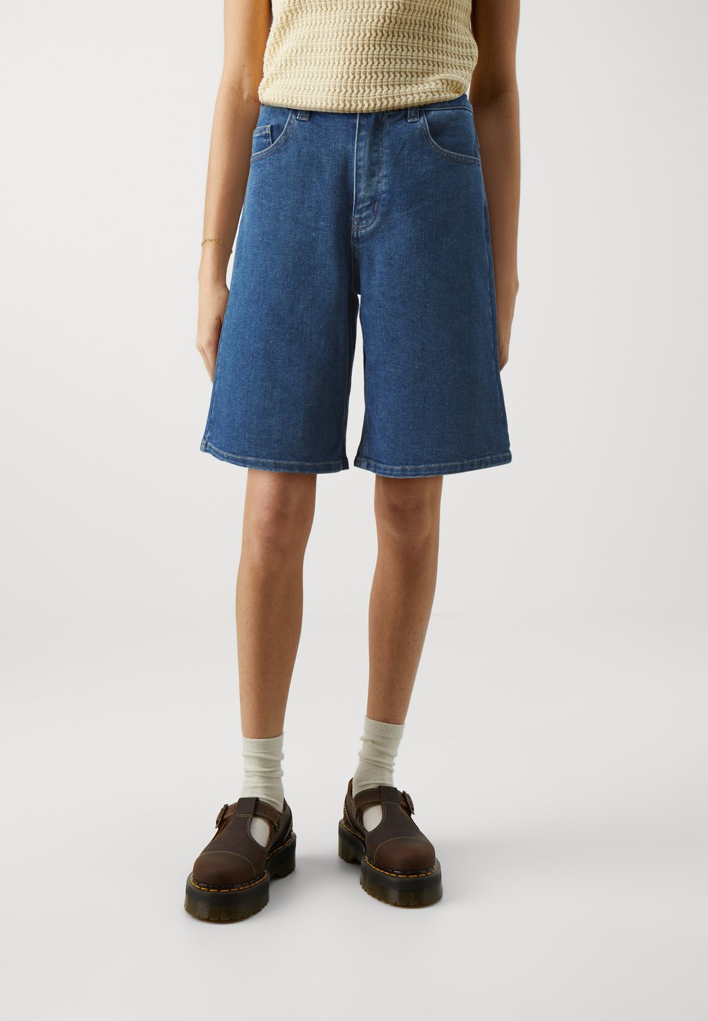 

Джинсовые шорты OBJCAROL Object, цвет Medium Blue Denim