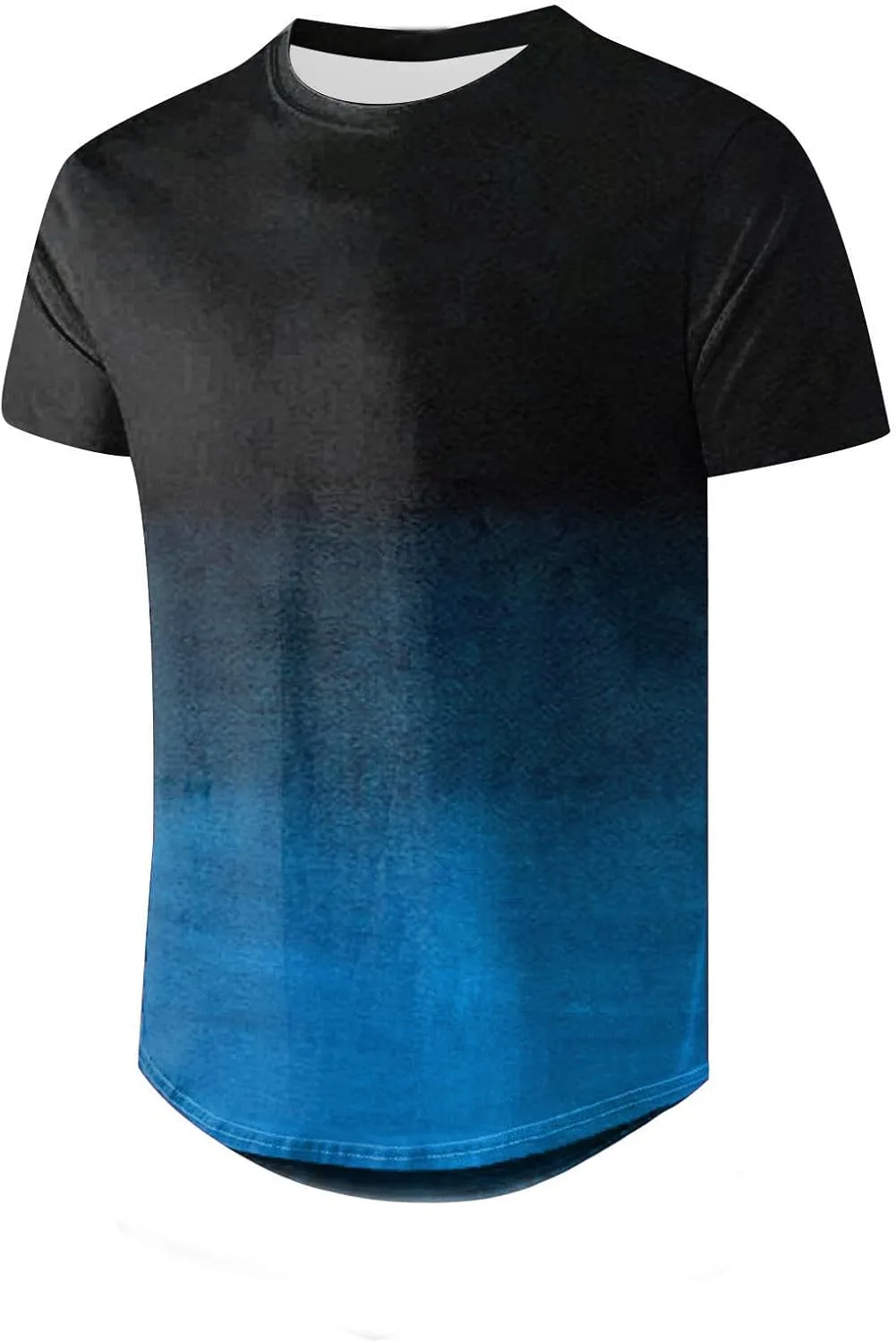 Футболка для мужчин Gradient Color с коротким рукавом, размеры S-5XL — фото 2