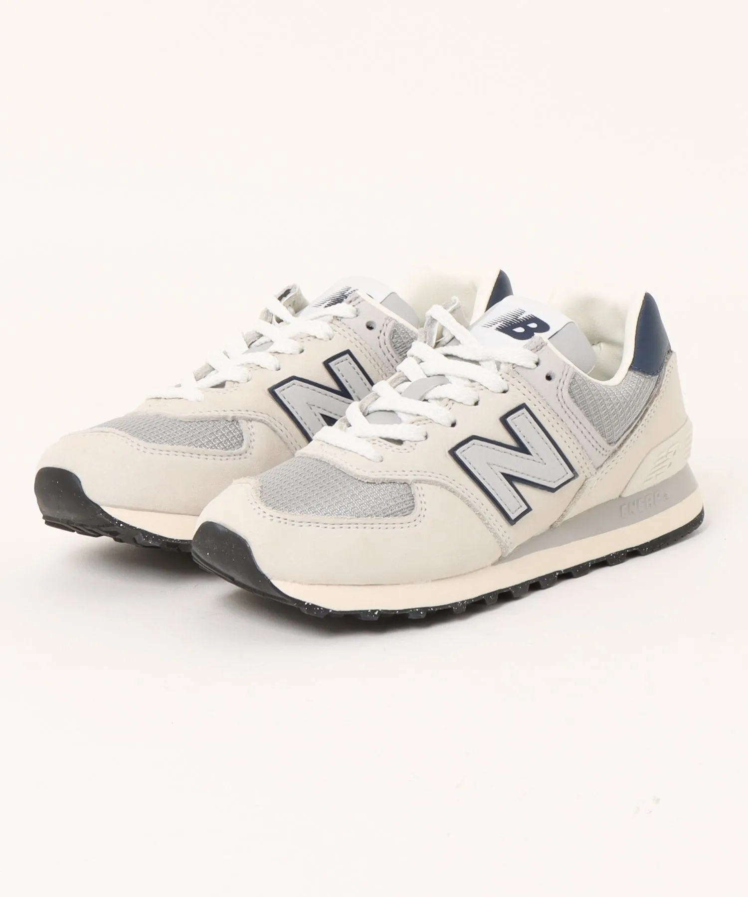 Мужские кроссовки из натуральной кожи New Balance U574SRR белые