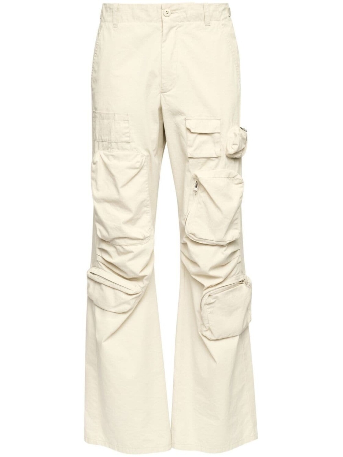 

MM6 Maison Margiela габардиновые брюки карго, нейтральный цвет