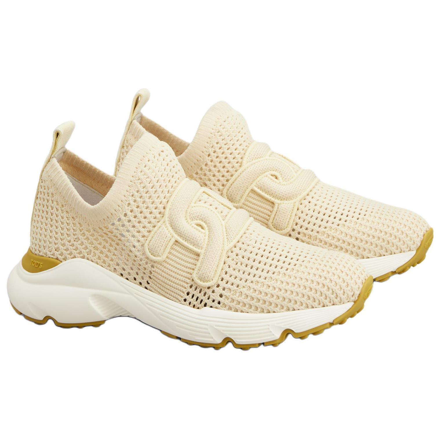 TOD'S Женские повседневные кроссовки KATE Low Top желтые — фото 4