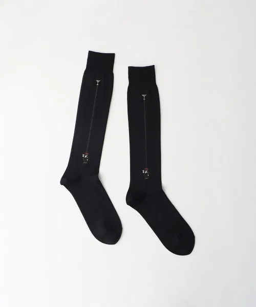 Носки высокие Polo Ralph Lauren из мериносовой шерсти с медведем, пара, черные