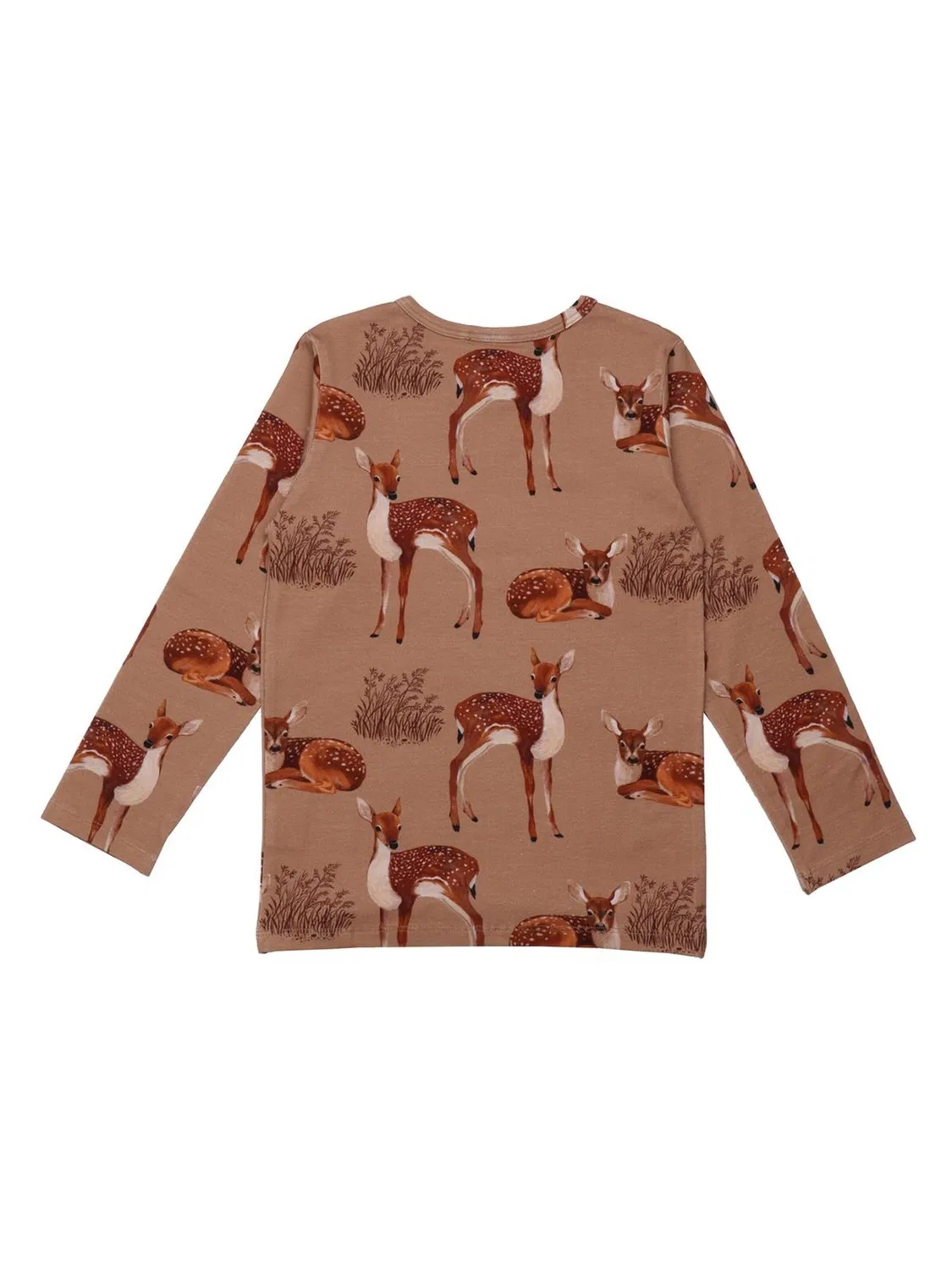 Рубашка Walkiddy Little Fawns коричневого цвета — фото 2