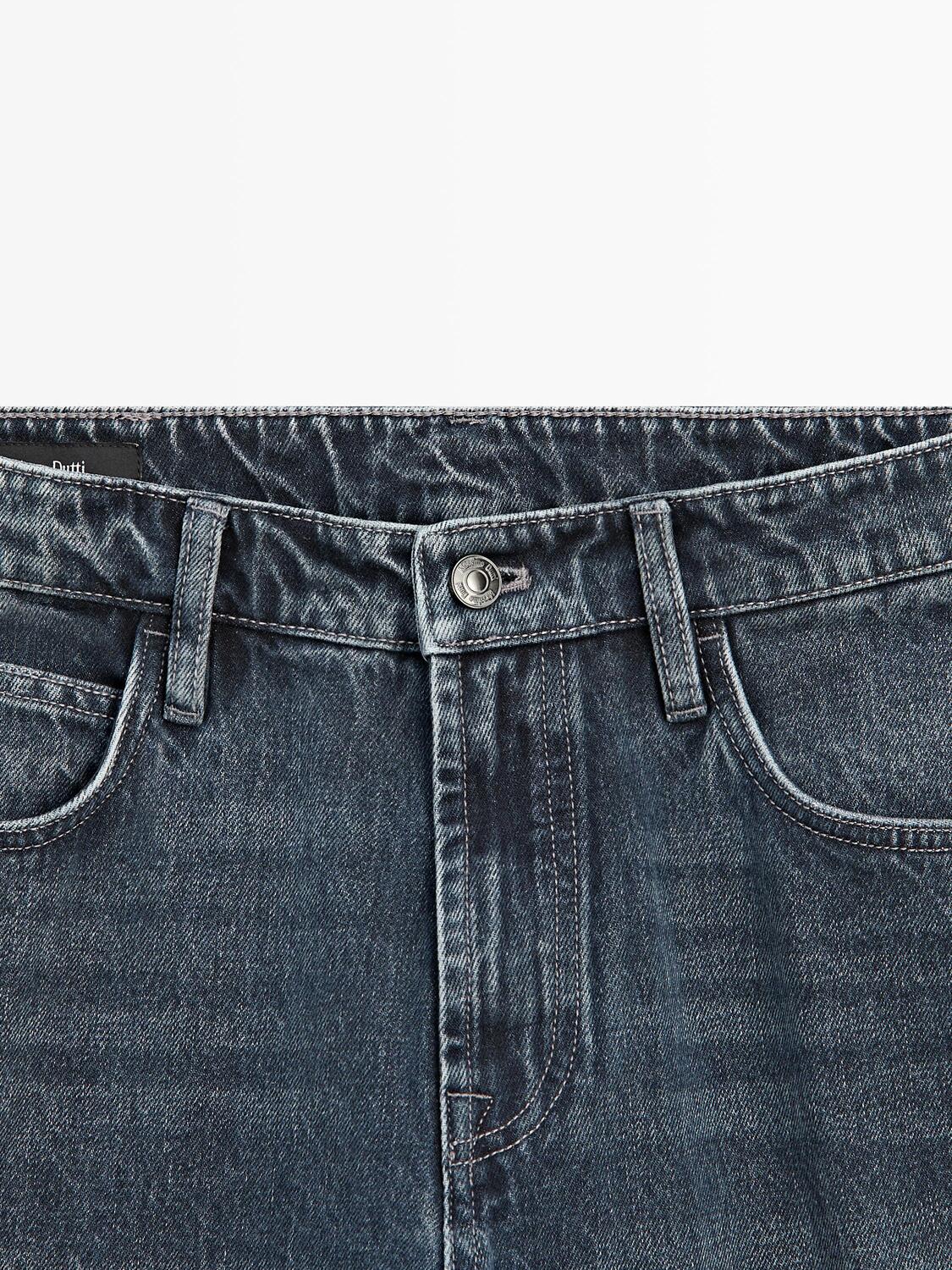 Джинсы зауженного к низу кроя Massimo Dutti, blue — фото 4