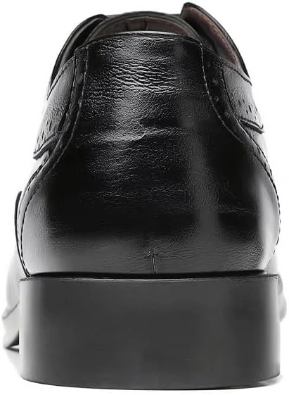 

Мужские классические кожаные туфли с шнуровкой Oxfords, модные, нескользящие, для работы, дышащие, деловые и повседневные Cubicbee, синий