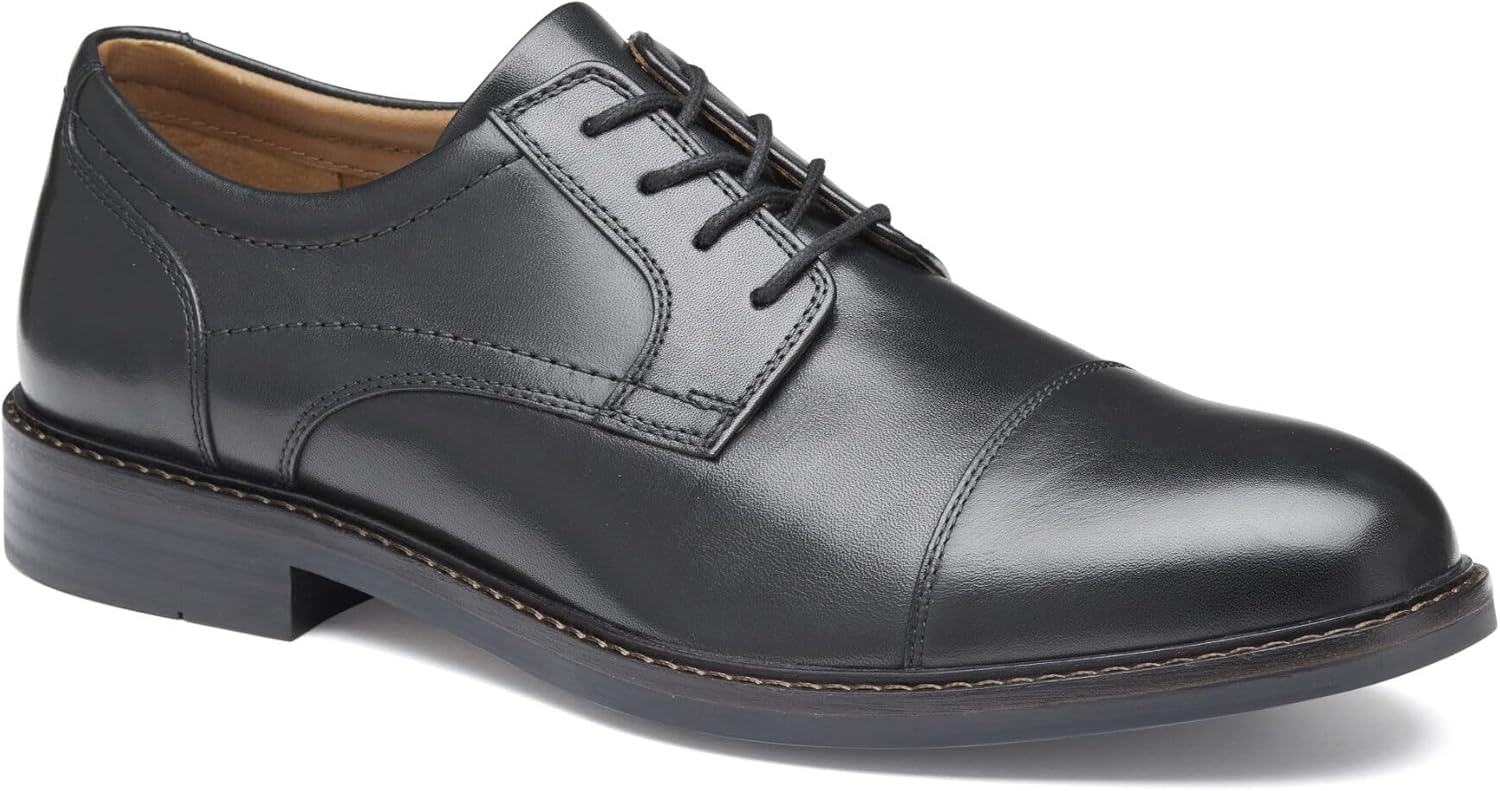 

Мужские оксфорды Johnston Murphy Mason с цельнокожаным носком и шнуровкой Johnston & Murphy, черный