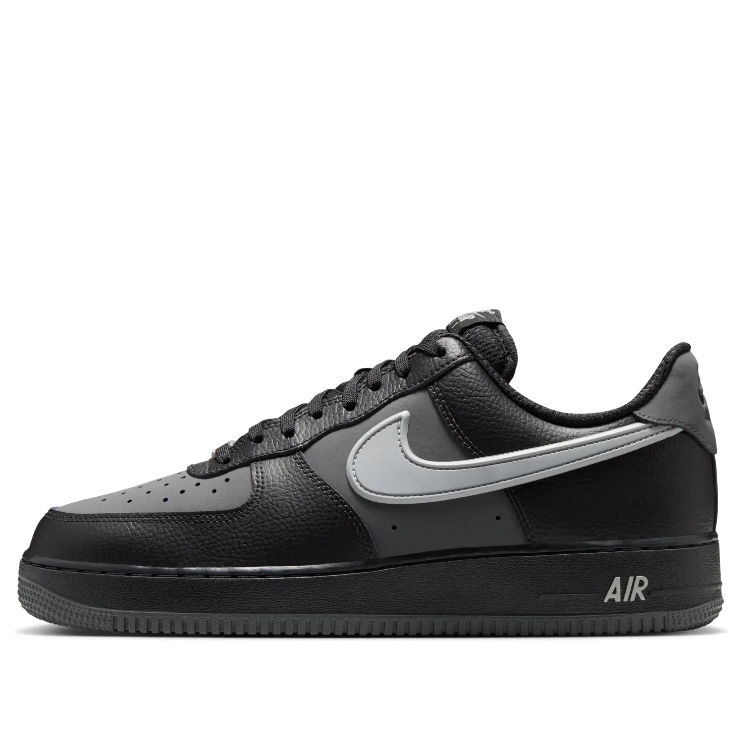 Кроссовки Nike Air Force 1 '07 LV8 'Black Light Smoke Grey' IR1475-010, черный