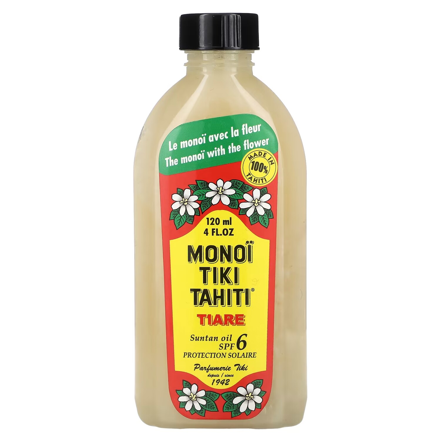 

Масло для загара Monoi Tiare Tahiti SPF 6 Тиаре, 120 мл