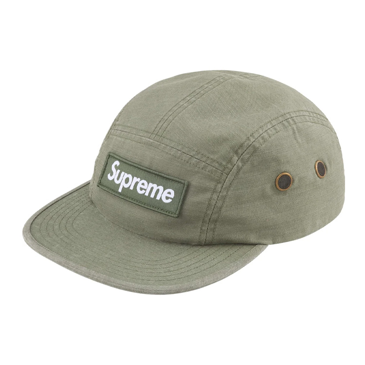 

Supreme Вымытая нейлоновая кепка Camp, Green