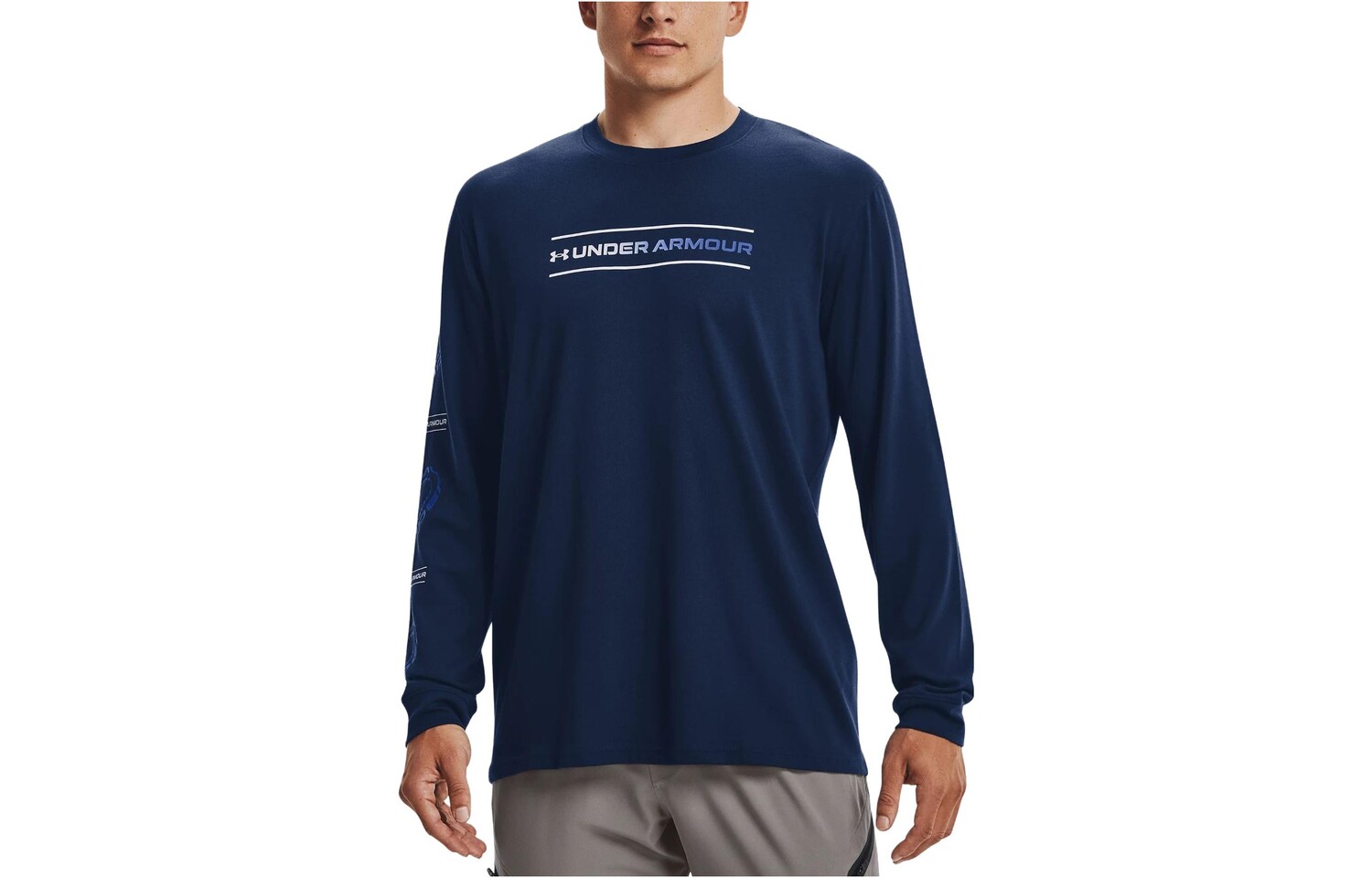 

Футболка мужская темно-синяя Under Armour, темно-синий
