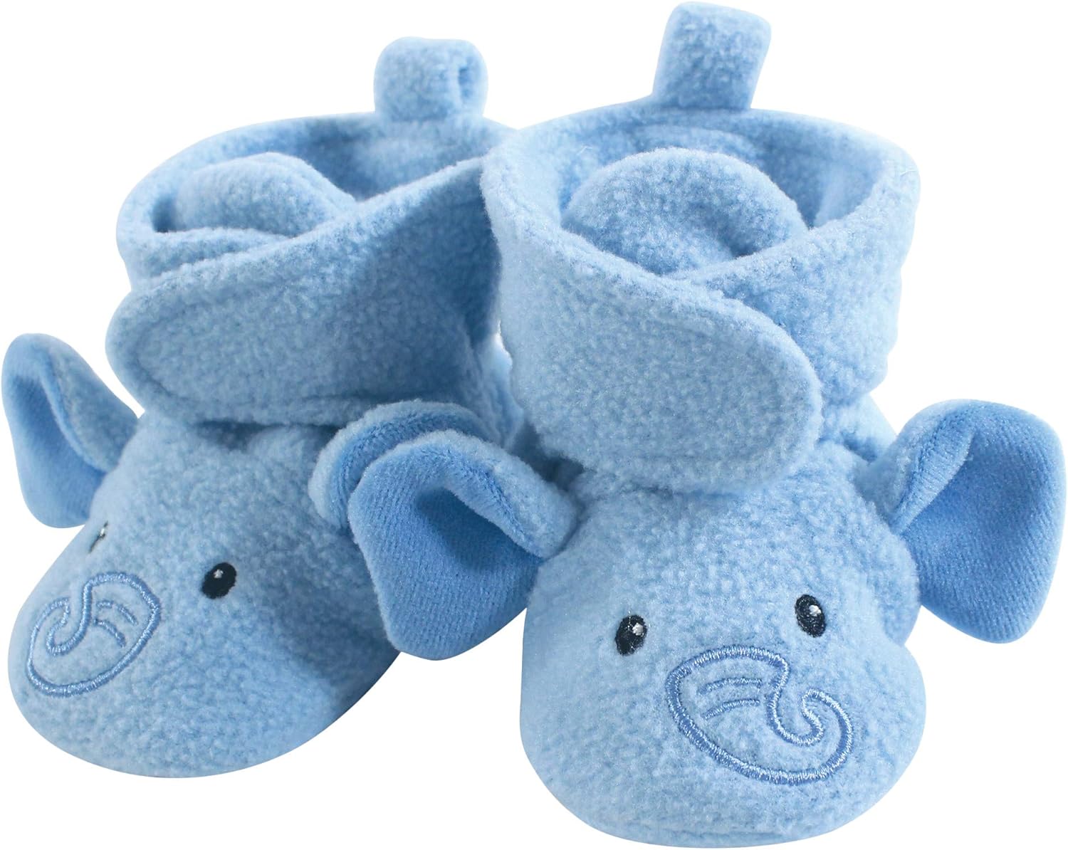 

Теплые флисовые пинетки Hudson Baby для мальчиков и девочек, Blue Elephant