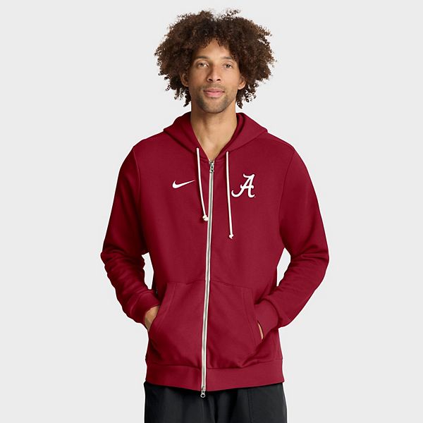 Мужская худи dri-fit full-zip crimson alabama crimson tide 2025 sideline standard issue Nike