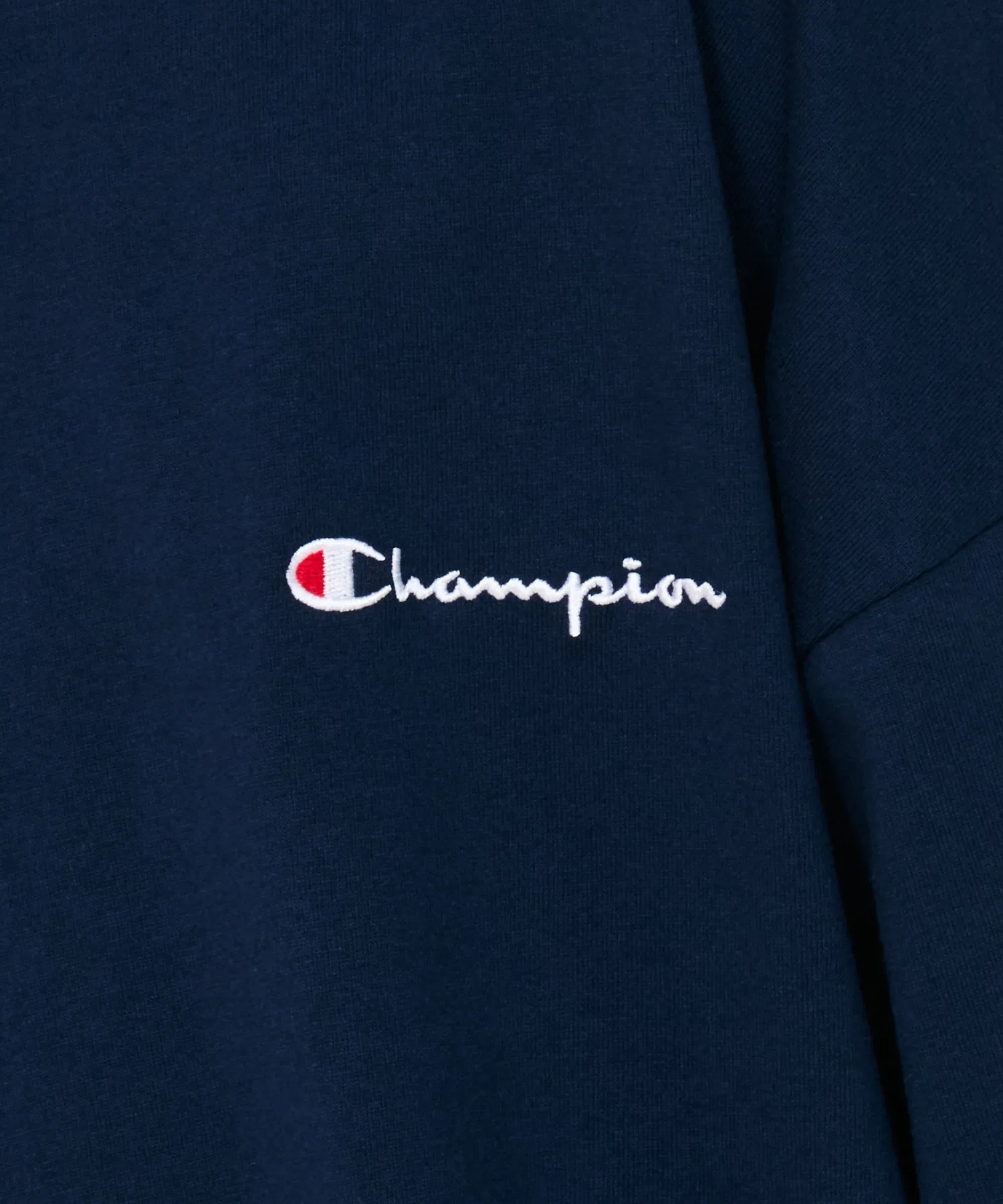 Детская футболка Champion с длинным рукавом, базовая модель, белая — фото 4