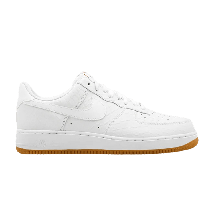 

Кроссовки Nike Air Force 1 Low '07 LV8 'Croco White Gum', белый