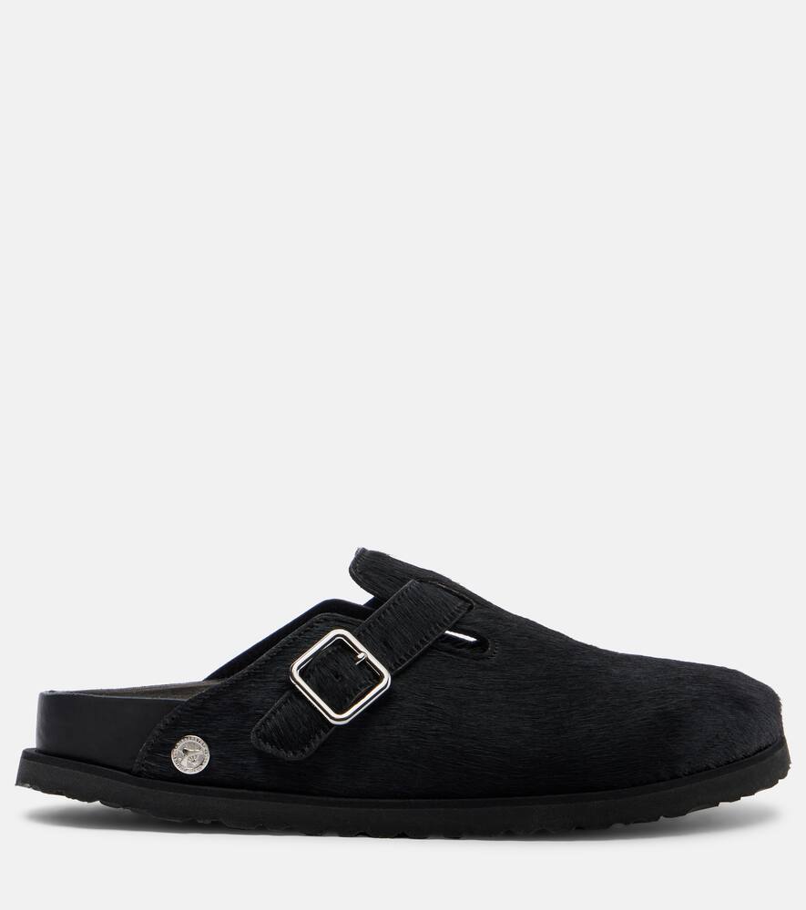 Бостонские сабо из телячьей шерсти Birkenstock 1774, Black — фото 4