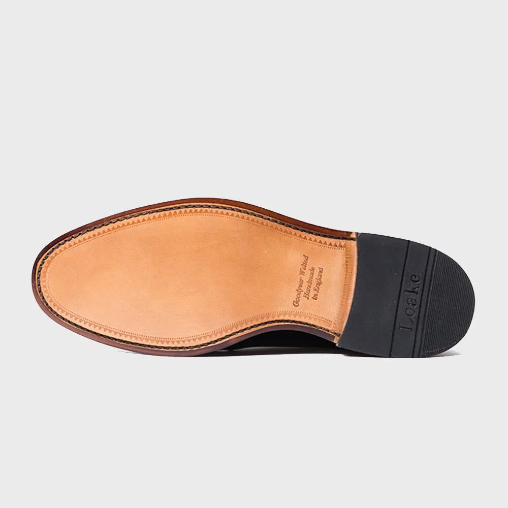 Мужские чёрные туфли дерби Loake 771B из коровьей кожи от Loake — фото 3