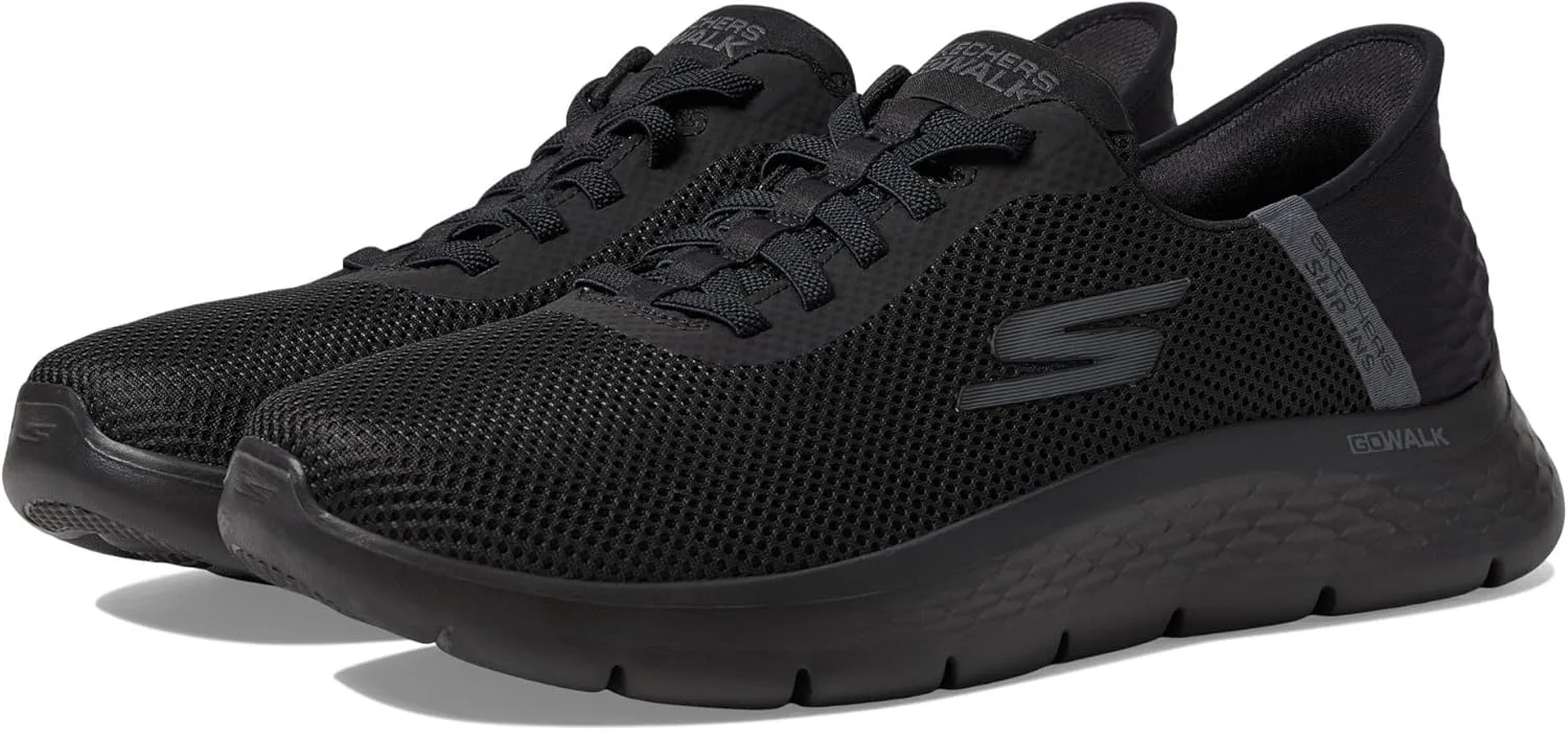 Мужские слипоны Skechers Hands Free: Go Walk Flex Hands Up Trainers, черный — фото 2