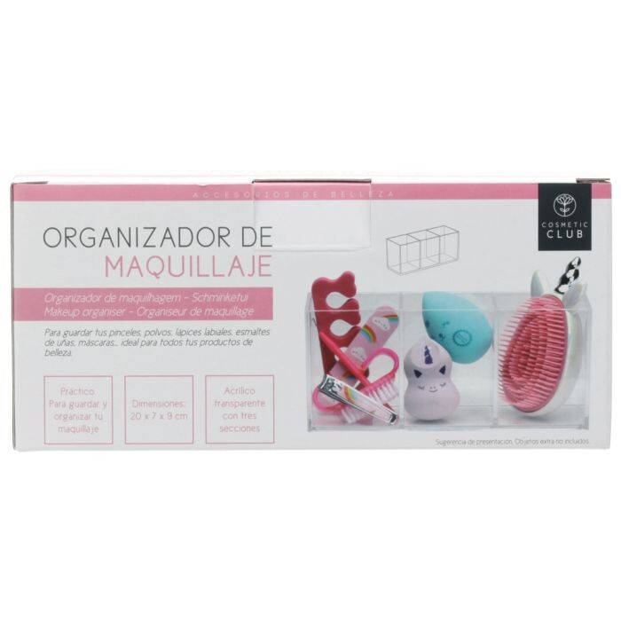 

Помада Organizador Maquillaje Tres Compartimentos Cosmetic Club, Transparente