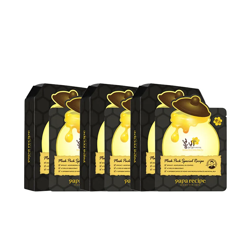 Papa Recipe Маска для лица Black Honey увлажняющая и контролирующая жирность 25 мл*10 шт, 30 Pcs