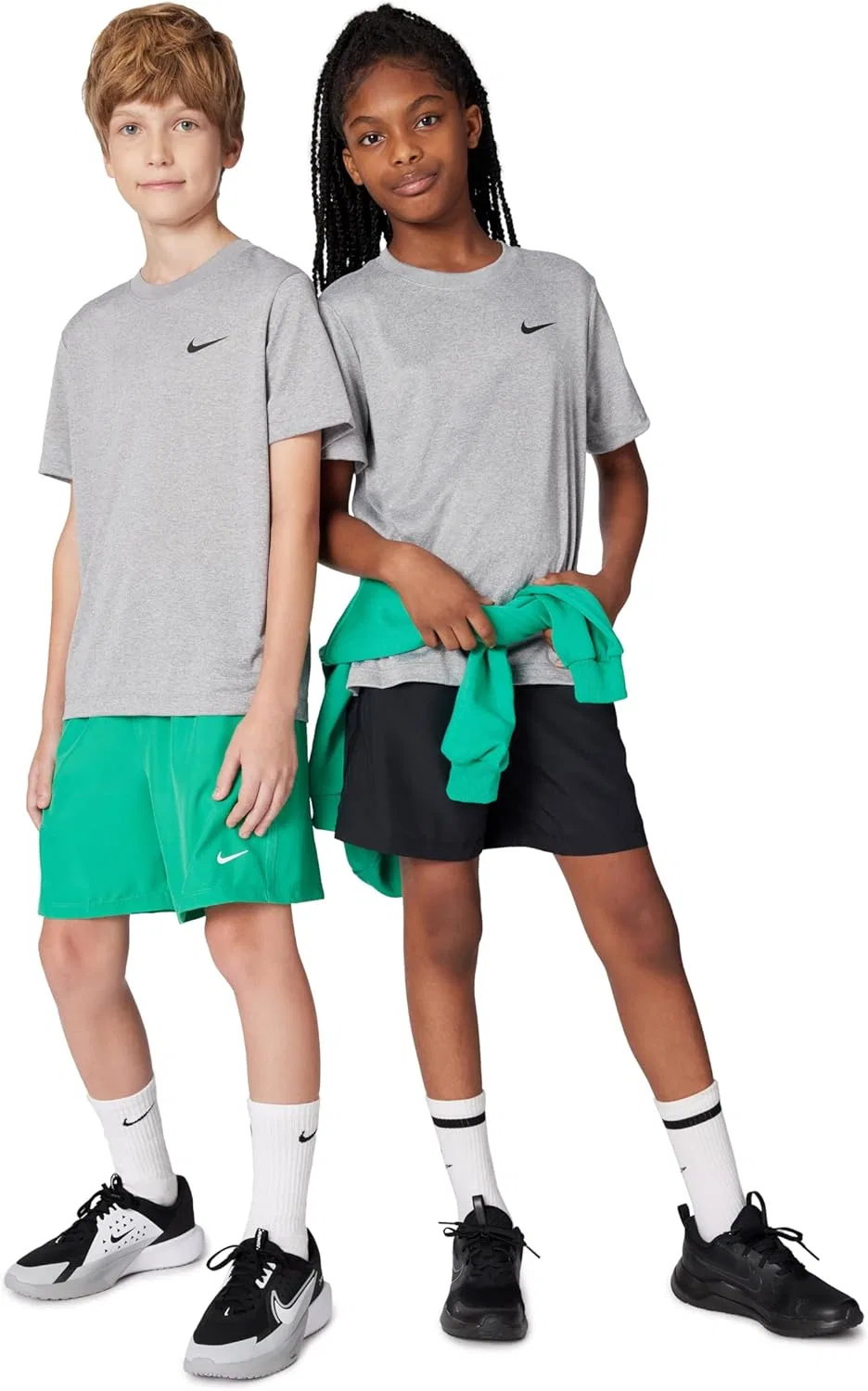 Футболка Nike Dri-FIT Legend для детей, Tumbled Grey/Flat Silver/Heather