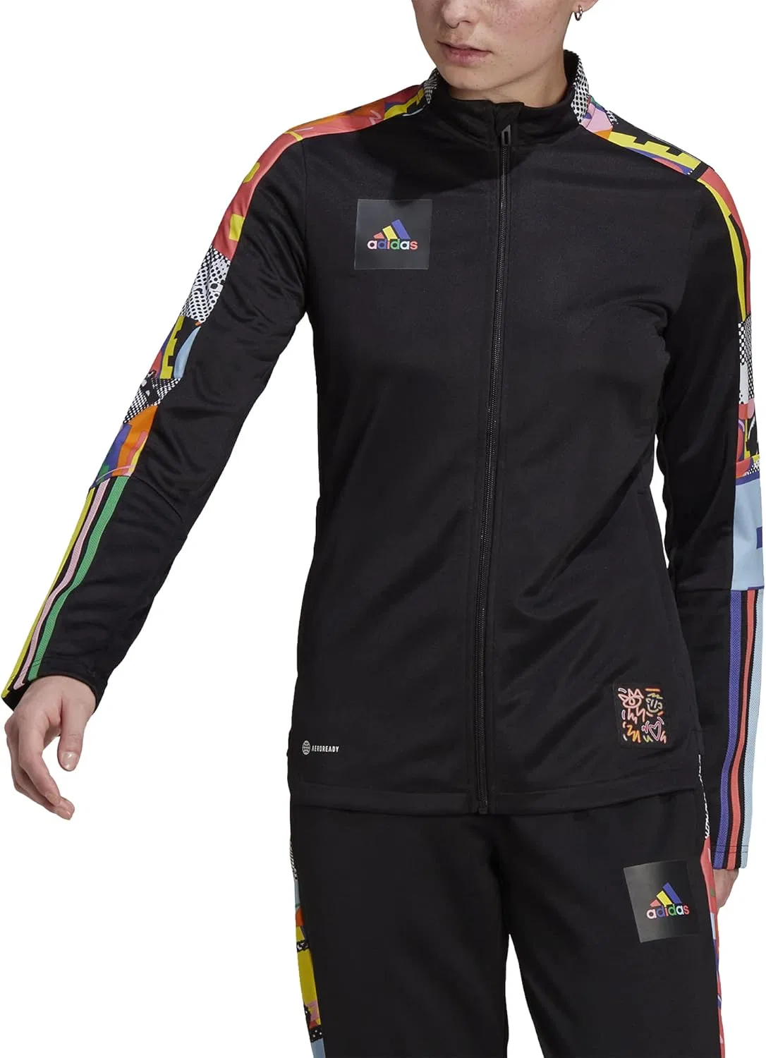 Женская куртка Tiro 21, adidas, Black/Multicolor