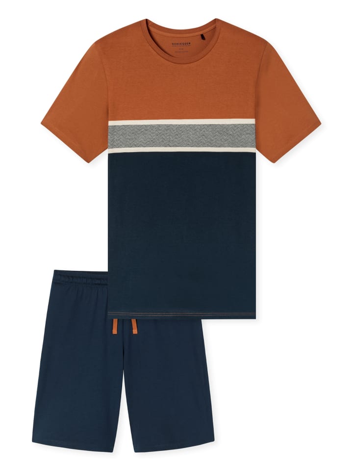 

Schiesser Повседневная ночная пижама в цвете «Адмирал»