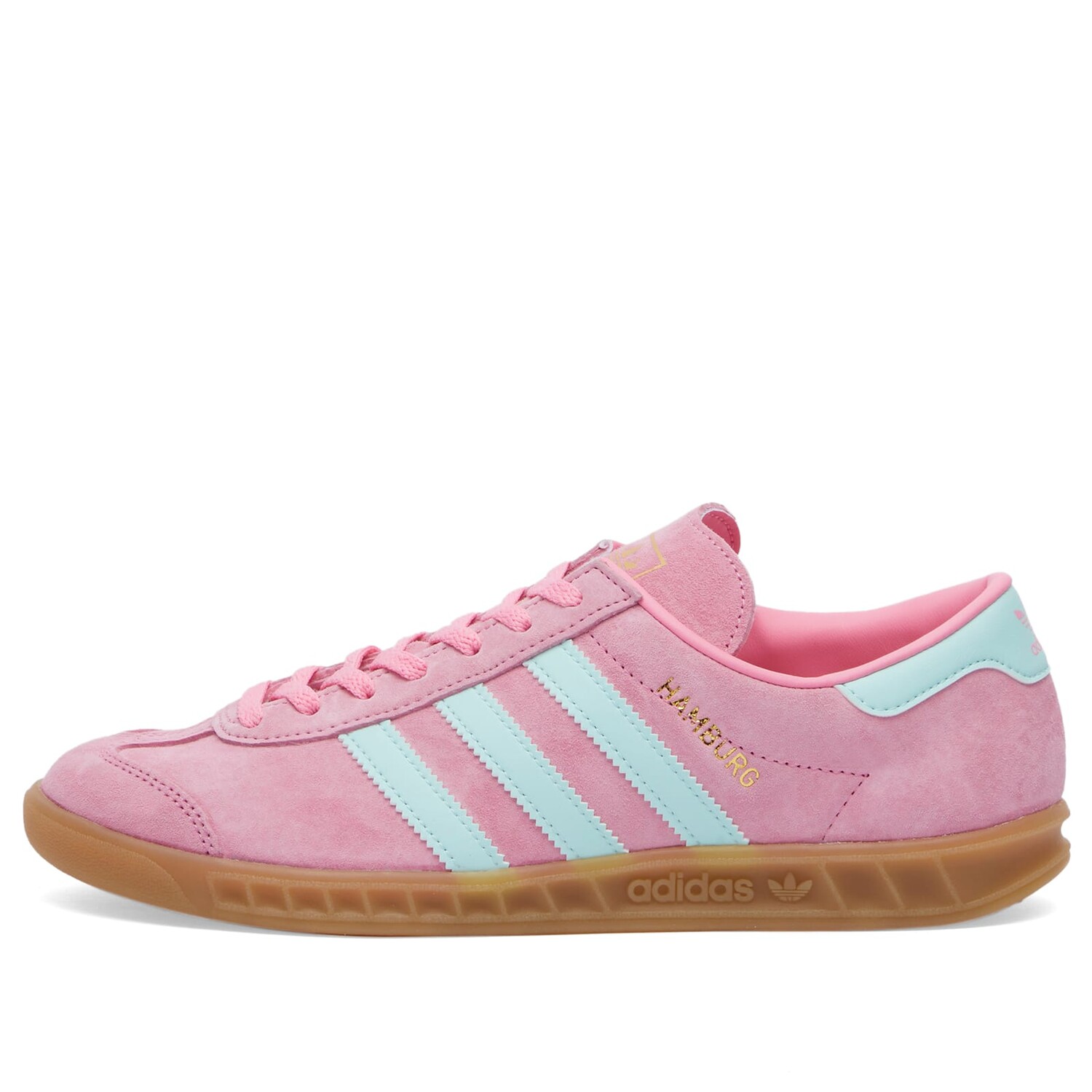 

Кроссовки Adidas Hamburg W, цвет Bliss Pink, Semi Flash Aqua & Gum 3