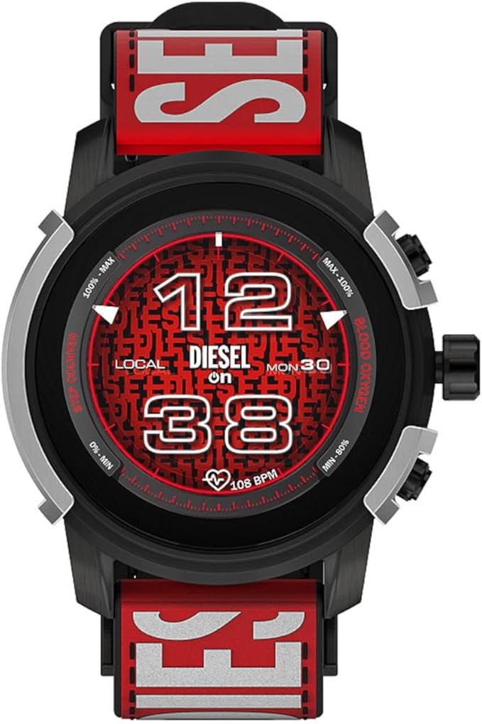 

Мужские кварцевые часы Diesel Griffed 45,5 мм, красный