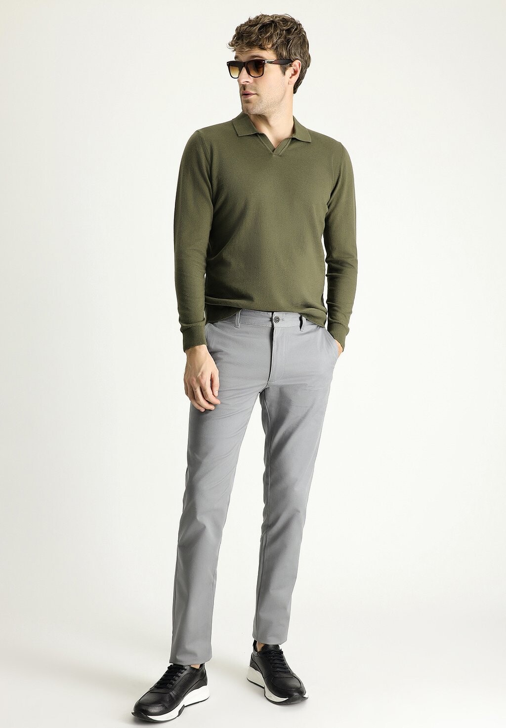 

Чино REGULAR FIT Kigili, серый