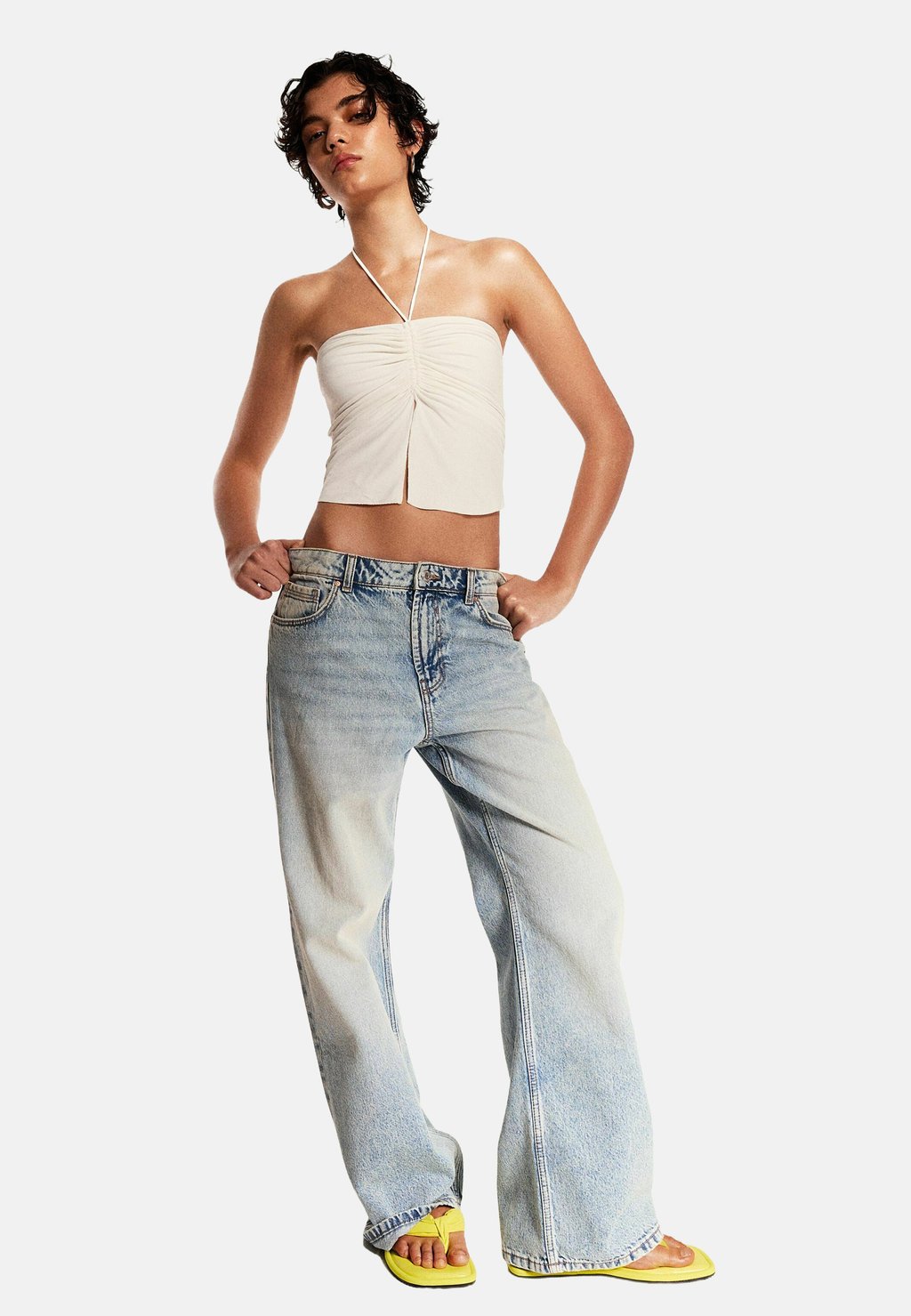

Топ GATHERED Bershka, белый