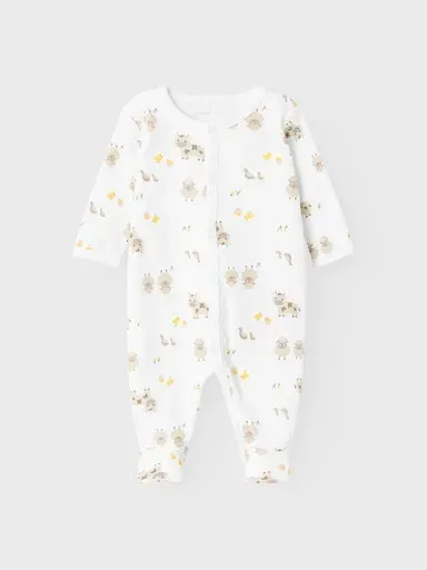 

Name It Пижама "NBNNIGHTSUIT W/F FARM ANIMALS NOOS", белый