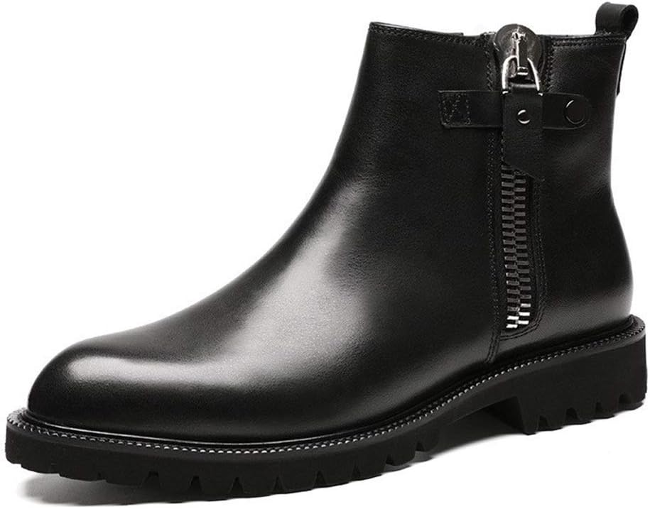 

Мужские ботинки Rui Landed с круглым носком, на молнии с двух сторон, из премиальной натуральной кожи, с устойчивым каблуком, вытертые оттенки, легкий уход (Цвет: коричневый, Размер: 10 M US)