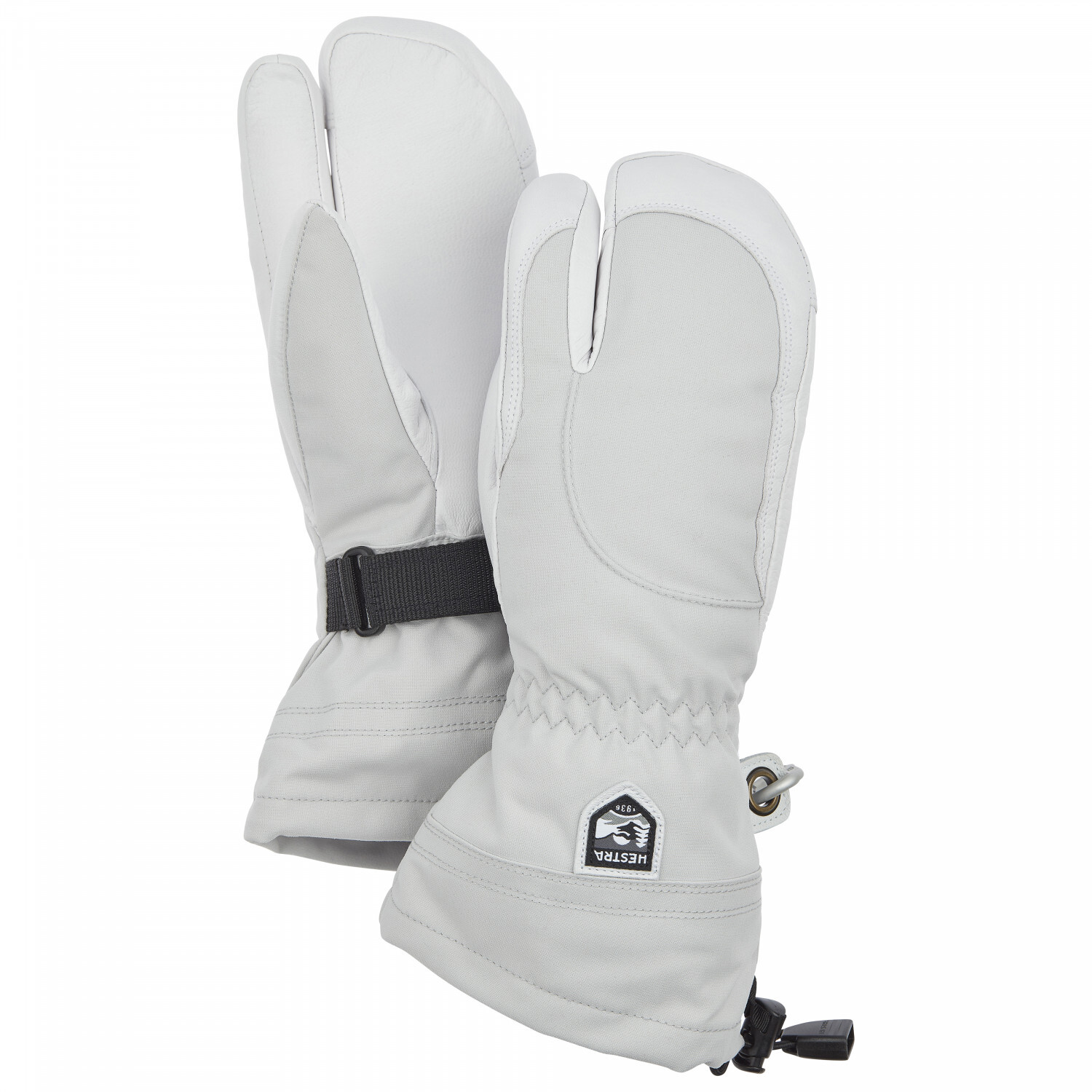 

Перчатки Hestra Women's Heli Ski 3 Finger, цвет Pale Grey/Offwhite