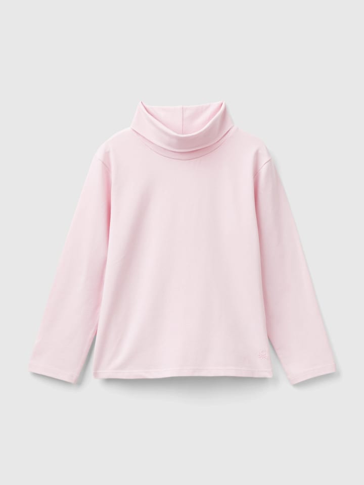 

Рубашка с длинным рукавом Benetton, розовый