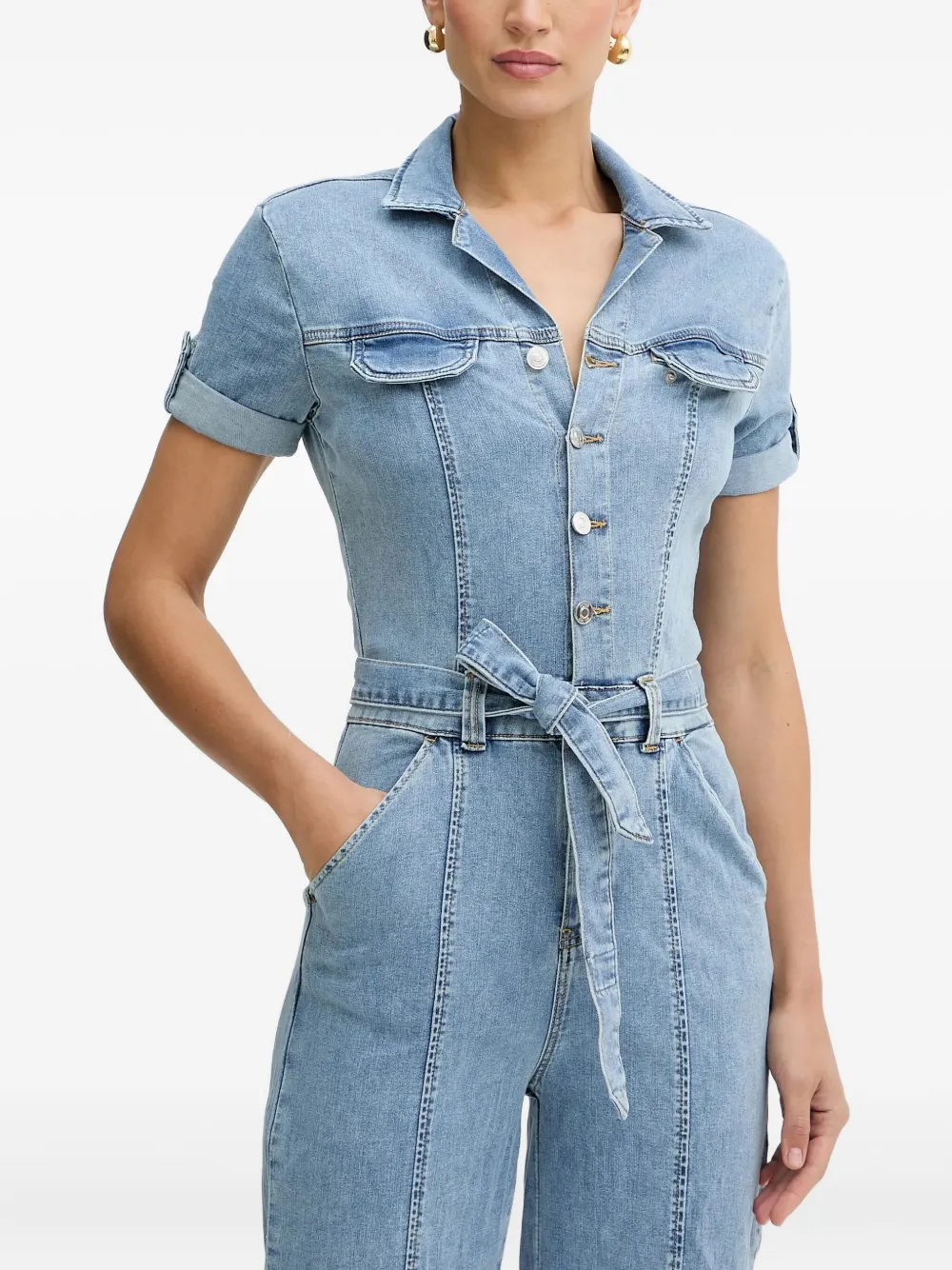 

Комбинезон с поясом GUESS USA, синий