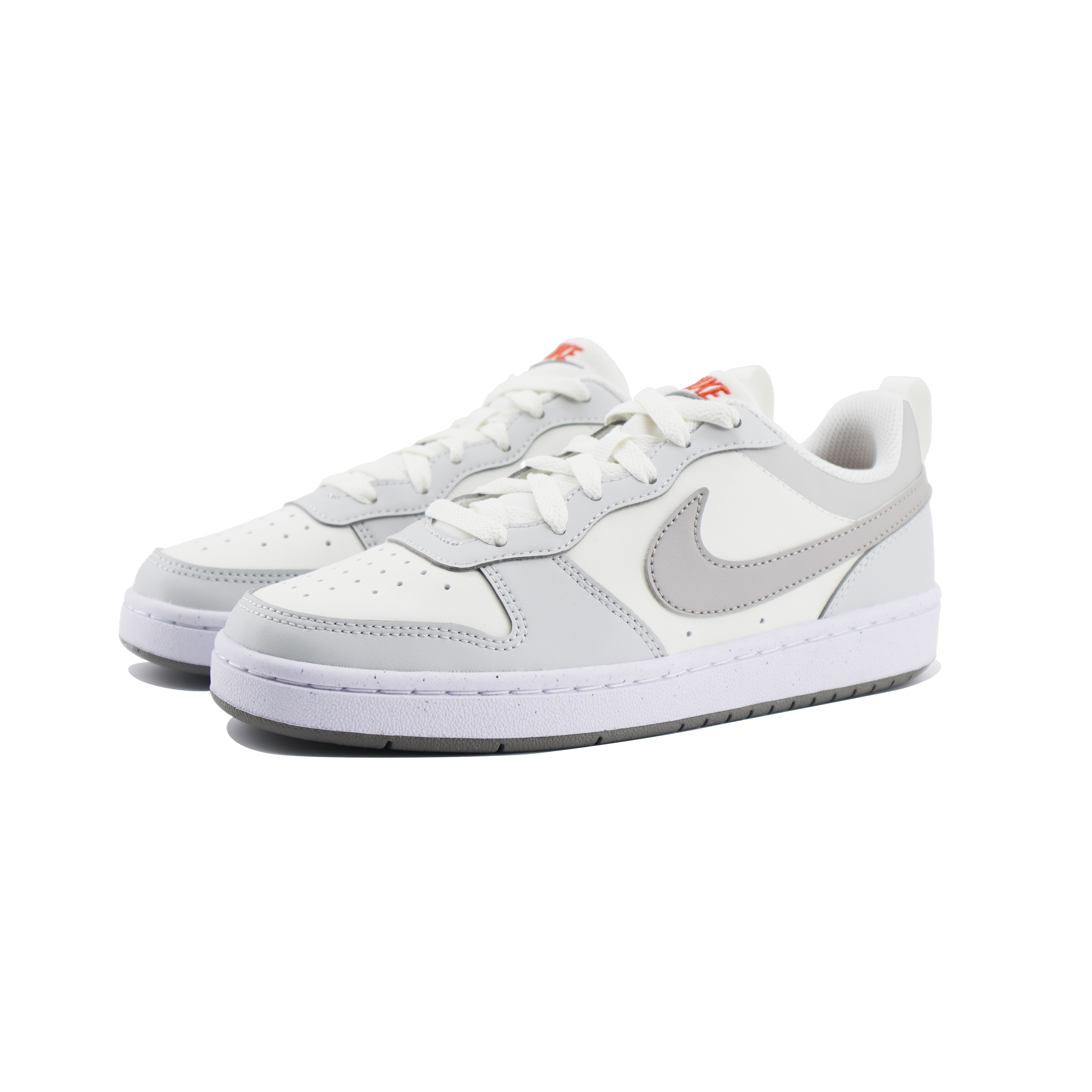 Nike Детские кроссовки для скейтбординга Court Borough, износостойкие, противоскользящие, белые, для подростков — фото 3