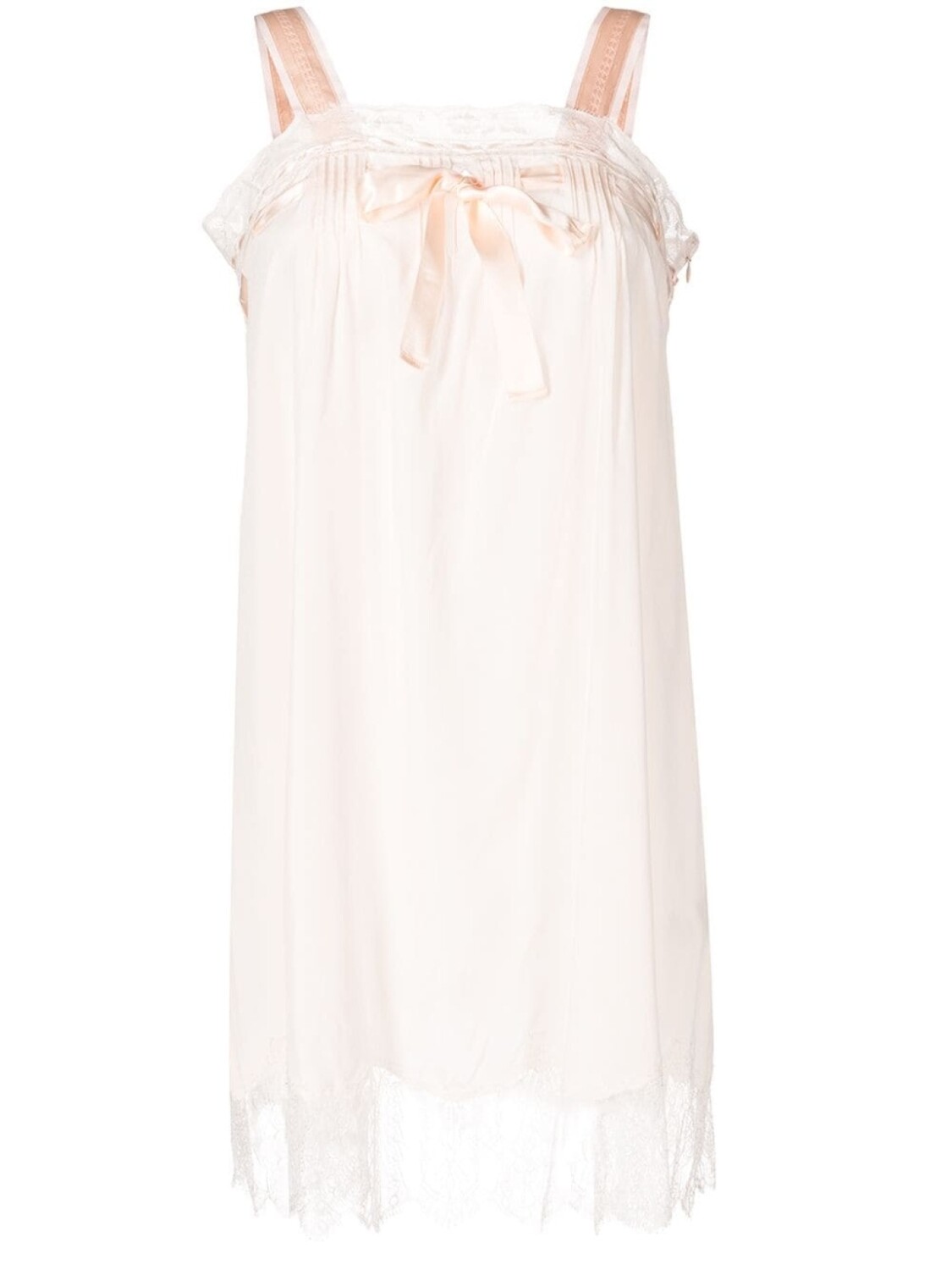 

SHIATZY CHEN платье мини с кружевом, розовый