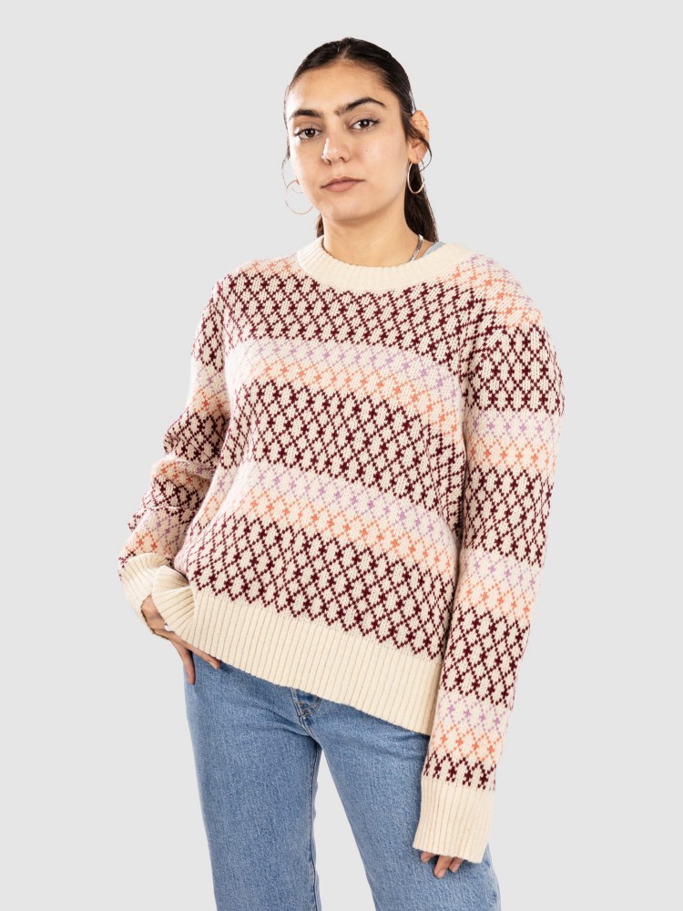 Кардиган Patagonia Recycled Wool-Blend Crewneck Strickjacke, starlight/dark natural — фото 3