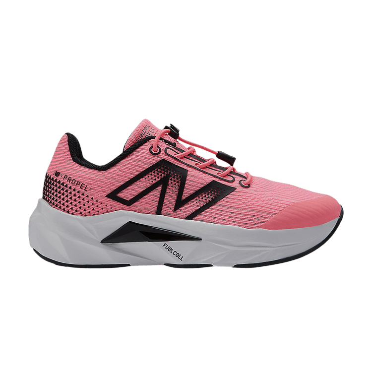 

Кроссовки FuelCell Propel v5 Bungee Lace Little Kid 'Ultra Pink Black', розовый
