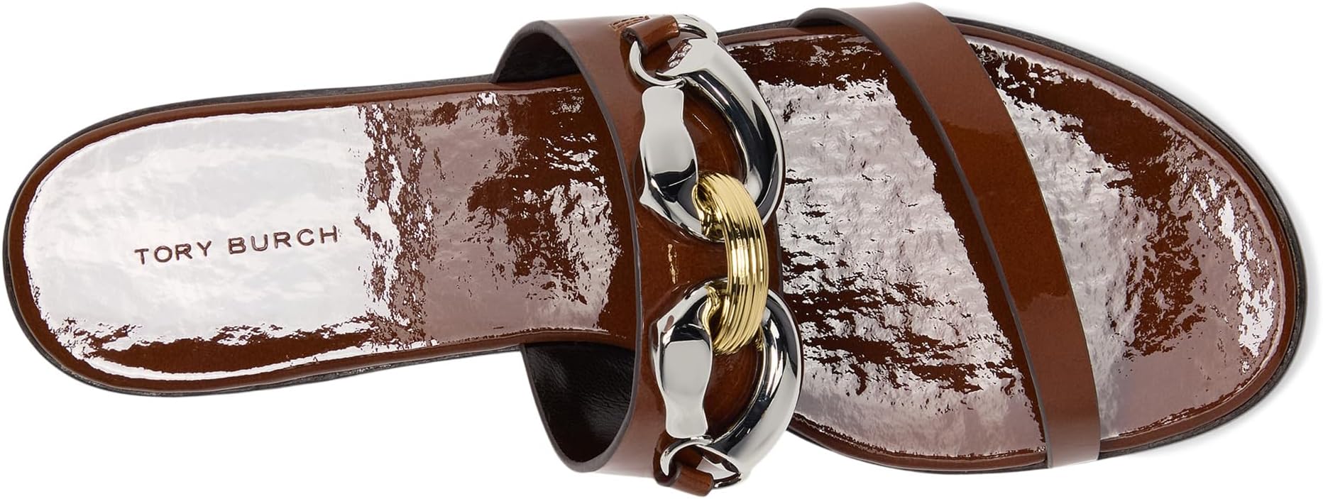 Сандалии Tory Burch Jessa Two Band Sandals, цвет Russet Brown — фото 2