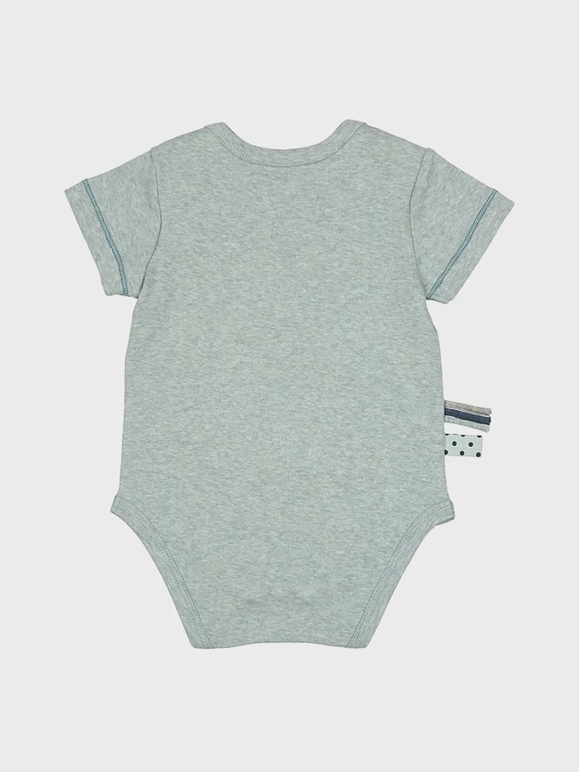 Комбинезон/боди 'OrganicEra Organic Baby S/S Bodysuit' Organicera, Grey — фото 2